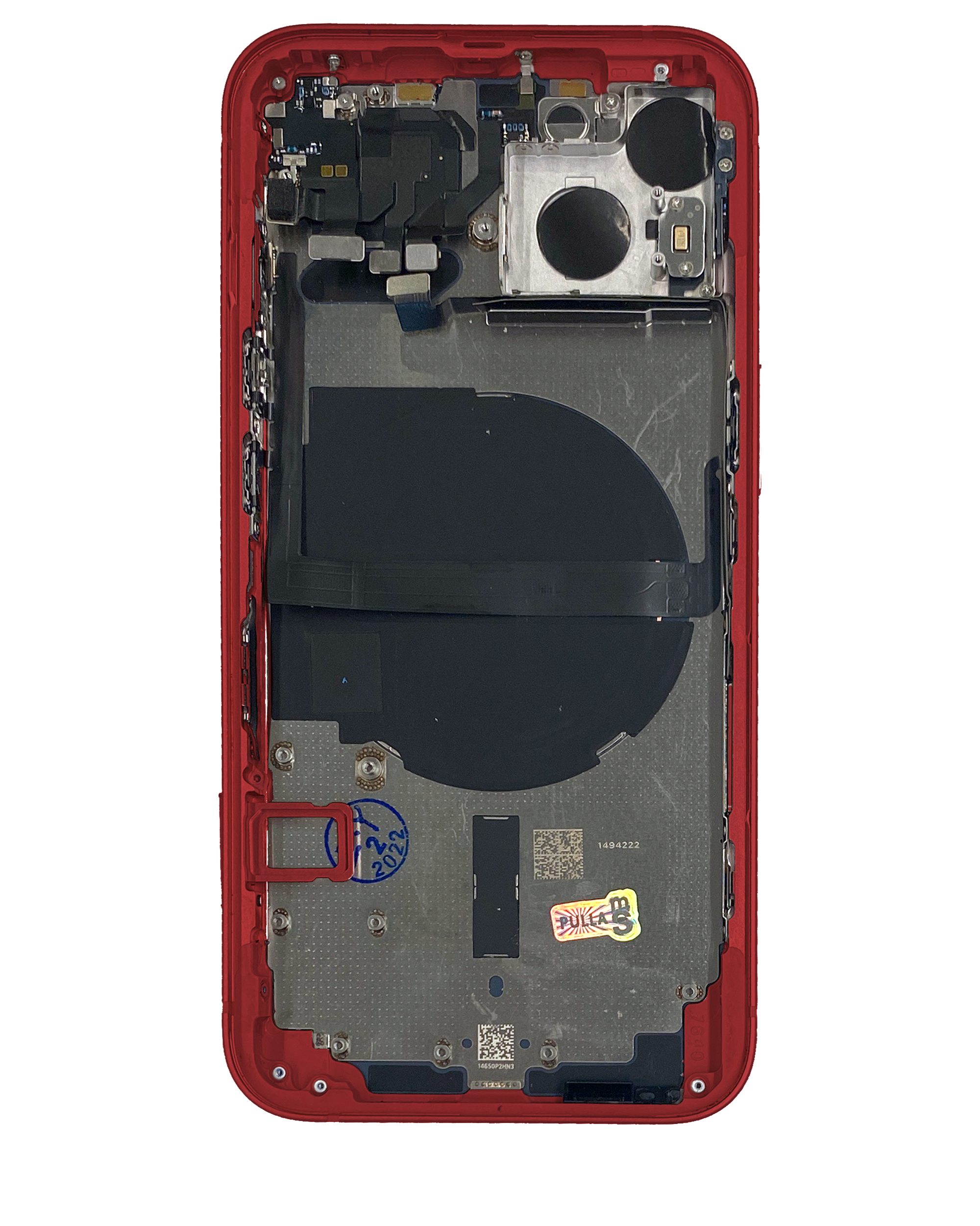 Original Apple-Ausbau B gebraucht – iPhone 13 US Version Backcover/Rahmen Rot