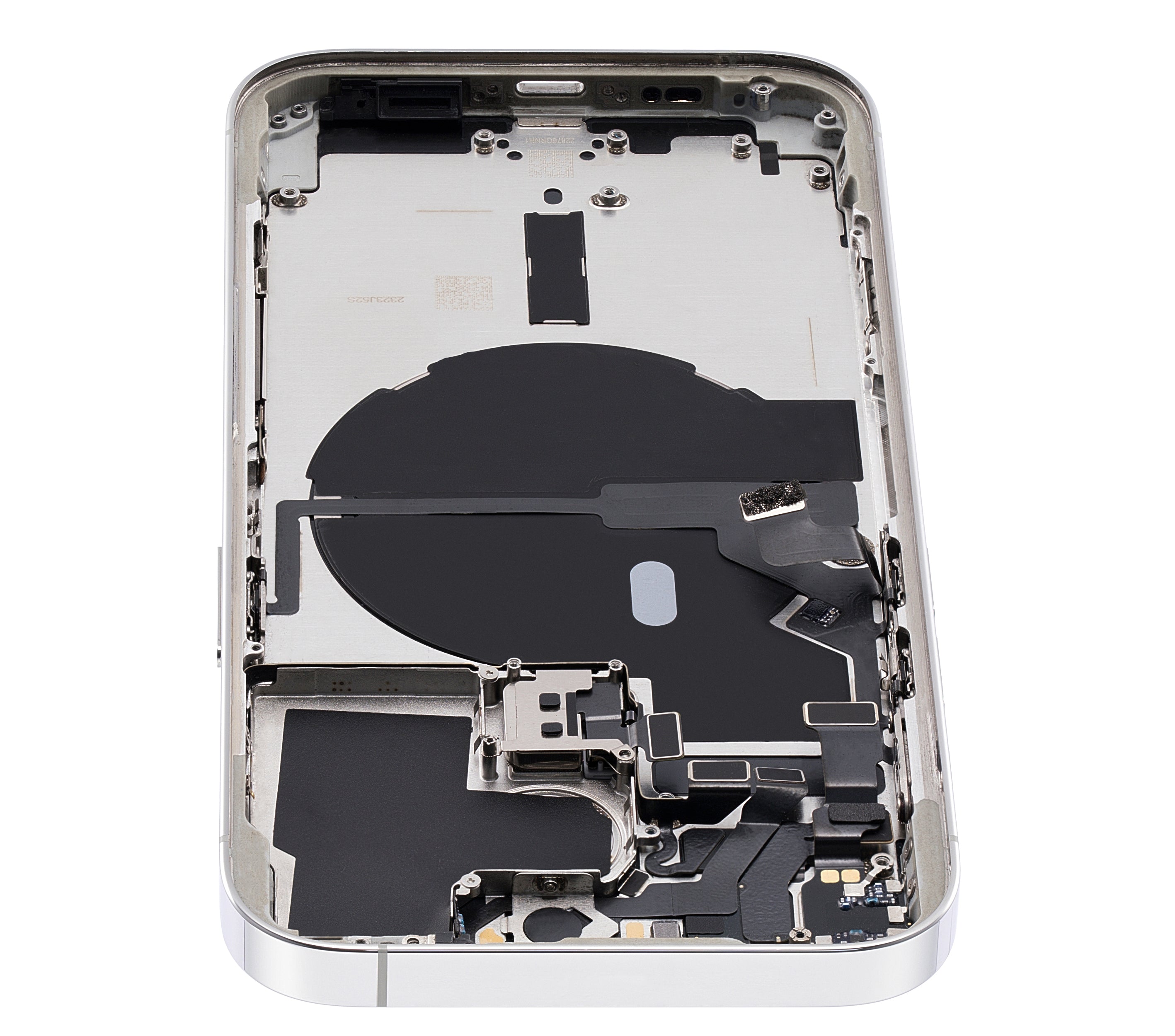 Backcover/Rahmen mit Small Parts für iPhone 14 Pro (US-Version) (gebrauchter OEM-Ausbau, Qualität A) (Silber)
