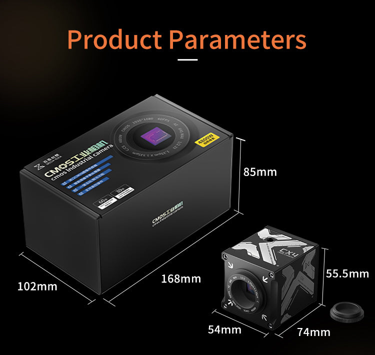 CX4 CMOS Industrial Microscope Camera with C-Mount, 110V-220V US Plug, Qianli