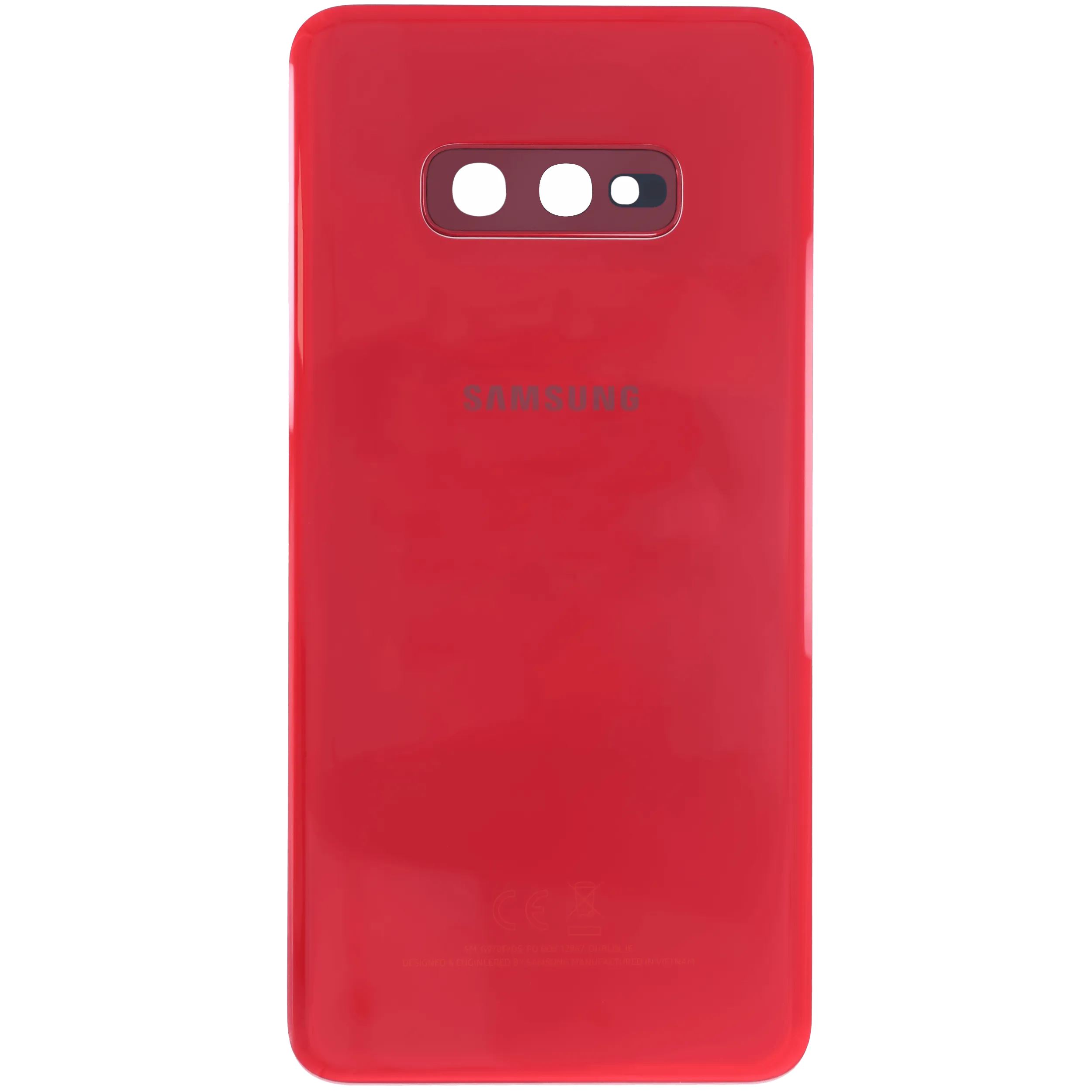 Backcover Glass mit Camera Lens für Samsung Galaxy S10e (Service Pack) (Rot)