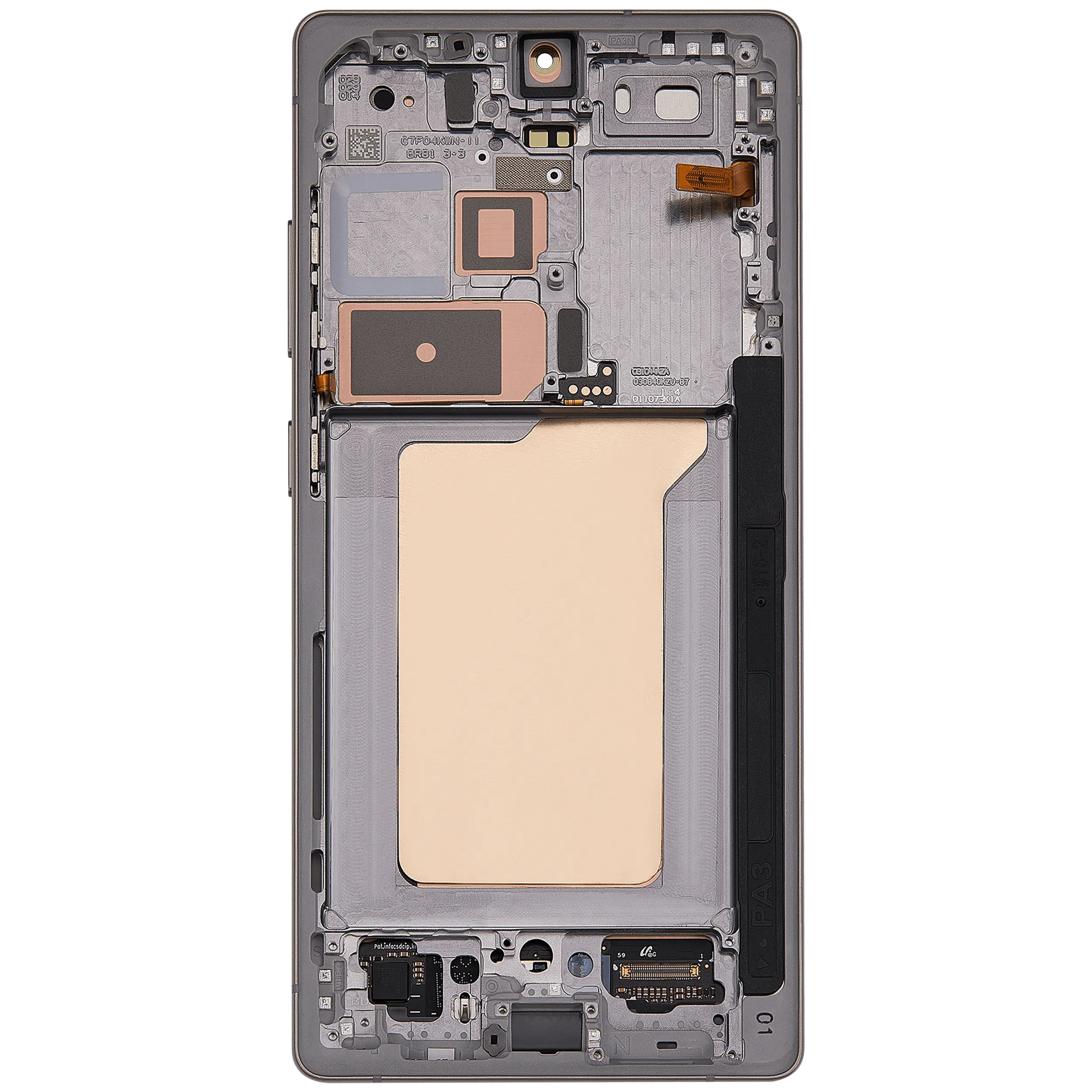 OLED-Display mit Rahmen für Samsung Galaxy S25 Ultra 5G (US & International) (Aftermarket Pro) (120Hz) (Titanium Pink Gold / Jade Green / Grey)