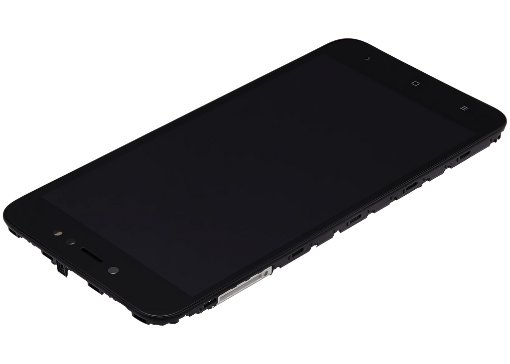 LCD-Display mit Rahmen für Xiaomi Redmi Note 5A (Aftermarket Plus) (Schwarz)