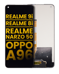 LCD-Display ohne Rahmen für Realme 9i/OPPO A96/K10 (Refurbished)