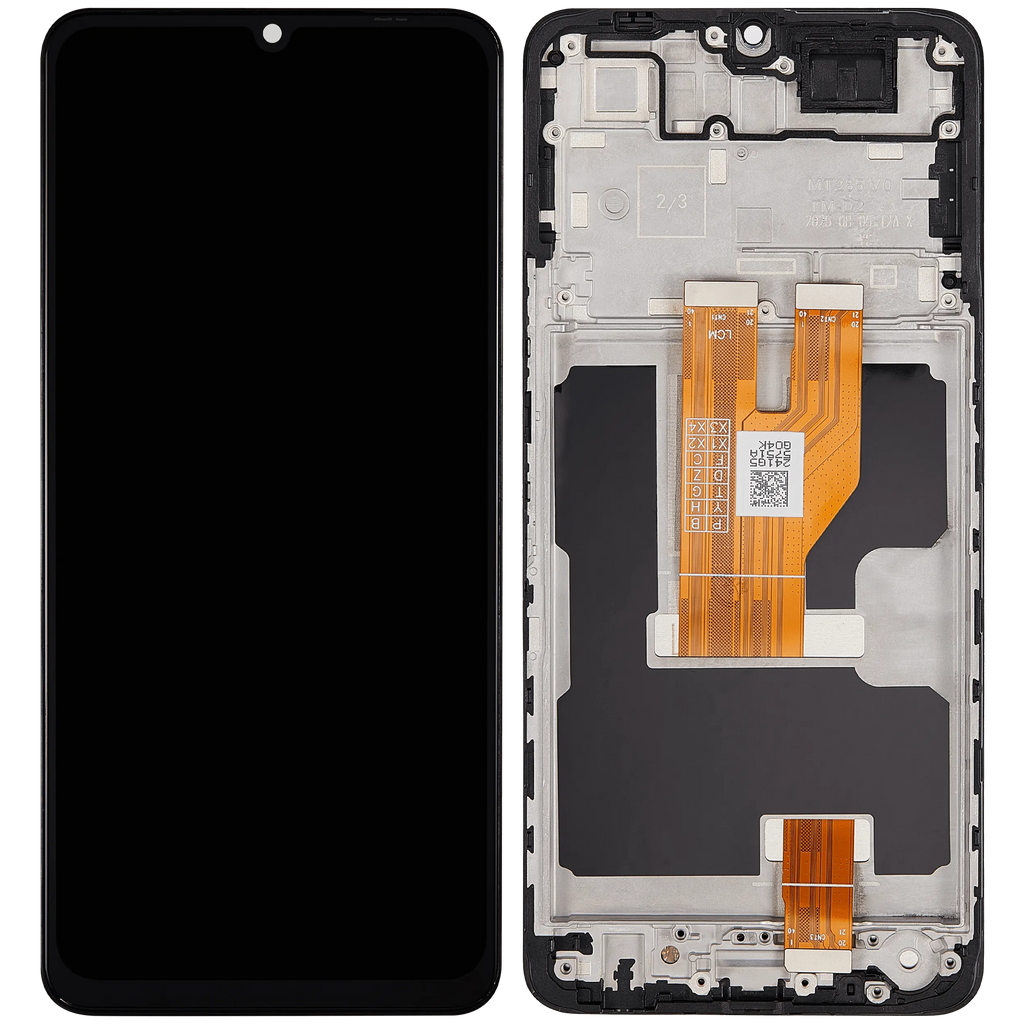 LCD-Display mit Rahmen für Vivo Y04 / Y29s (Refurbished) (Alle Farben)