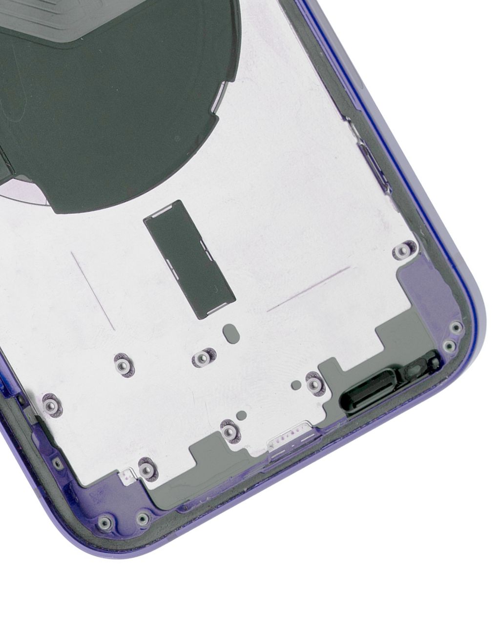 Backcover/Rahmen mit Small Parts für iPhone 12 (US-Version) (gebrauchter OEM-Ausbau, Qualität B) (Lila)