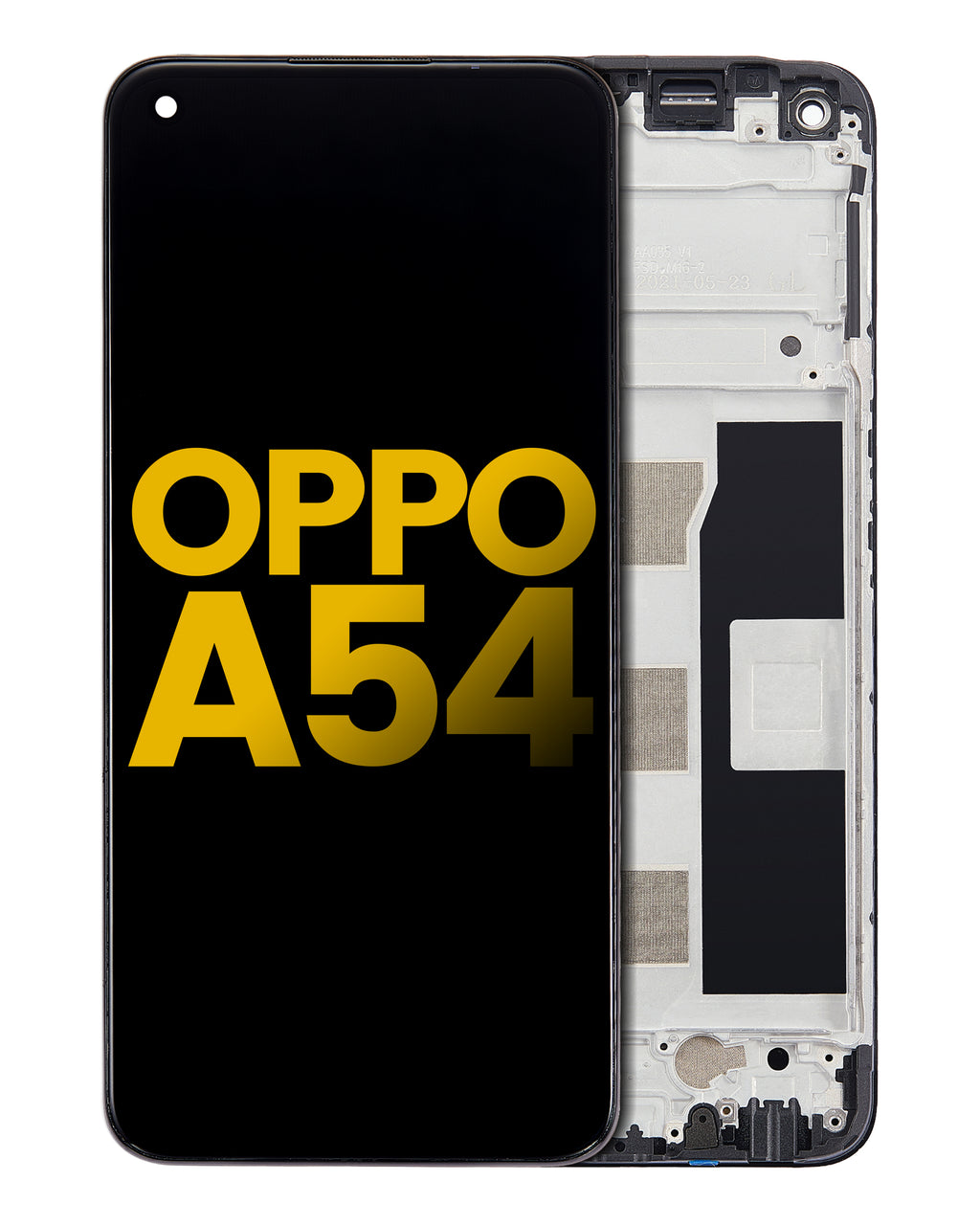 LCD-Display mit Rahmen für OPPO A54 4G (Refurbished) (Alle Farben)