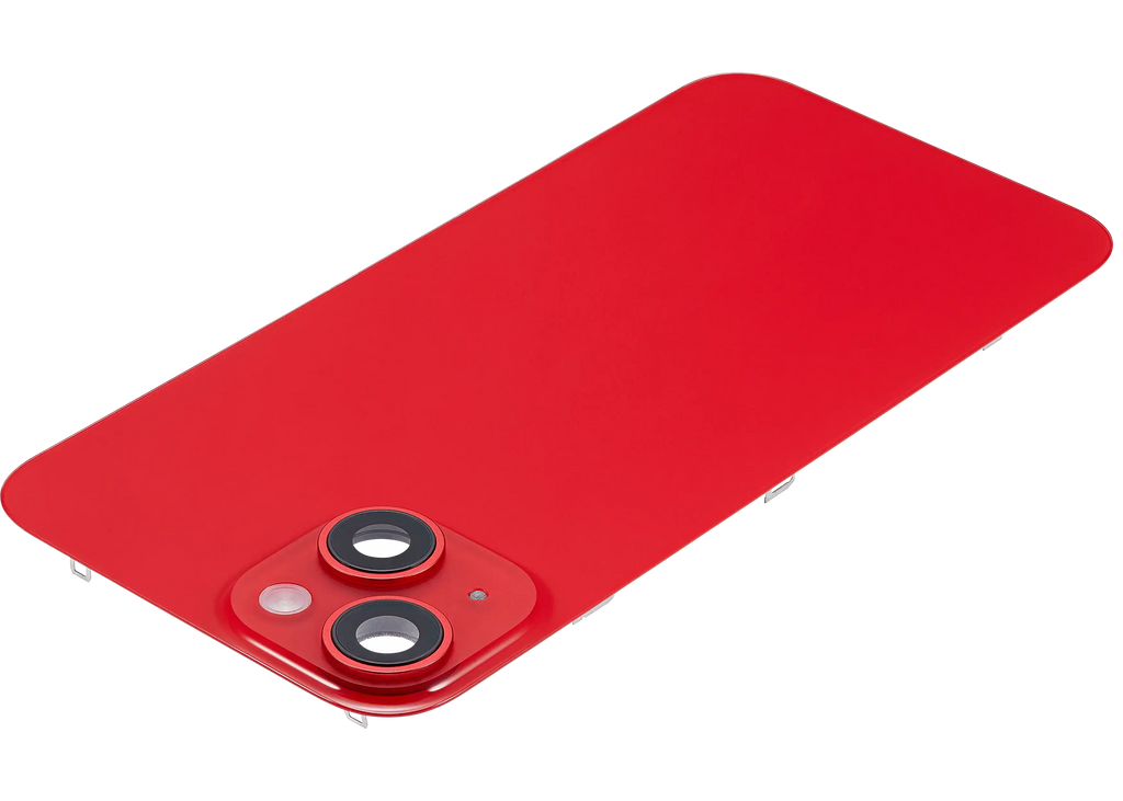Backcover mit MagSafe Magnet & NFC & Blitz-Flexkabel für iPhone 14 (gebrauchter OEM-Ausbau, Qualität A) (Rot)