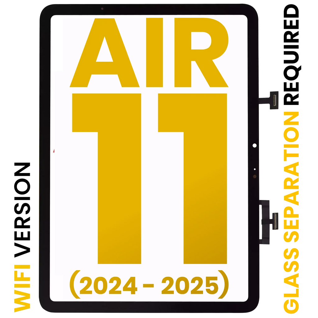 Digitizer Apple iPad Air 11" 2024/25 Premium Schwarz (Glas-Trennung) WiFi