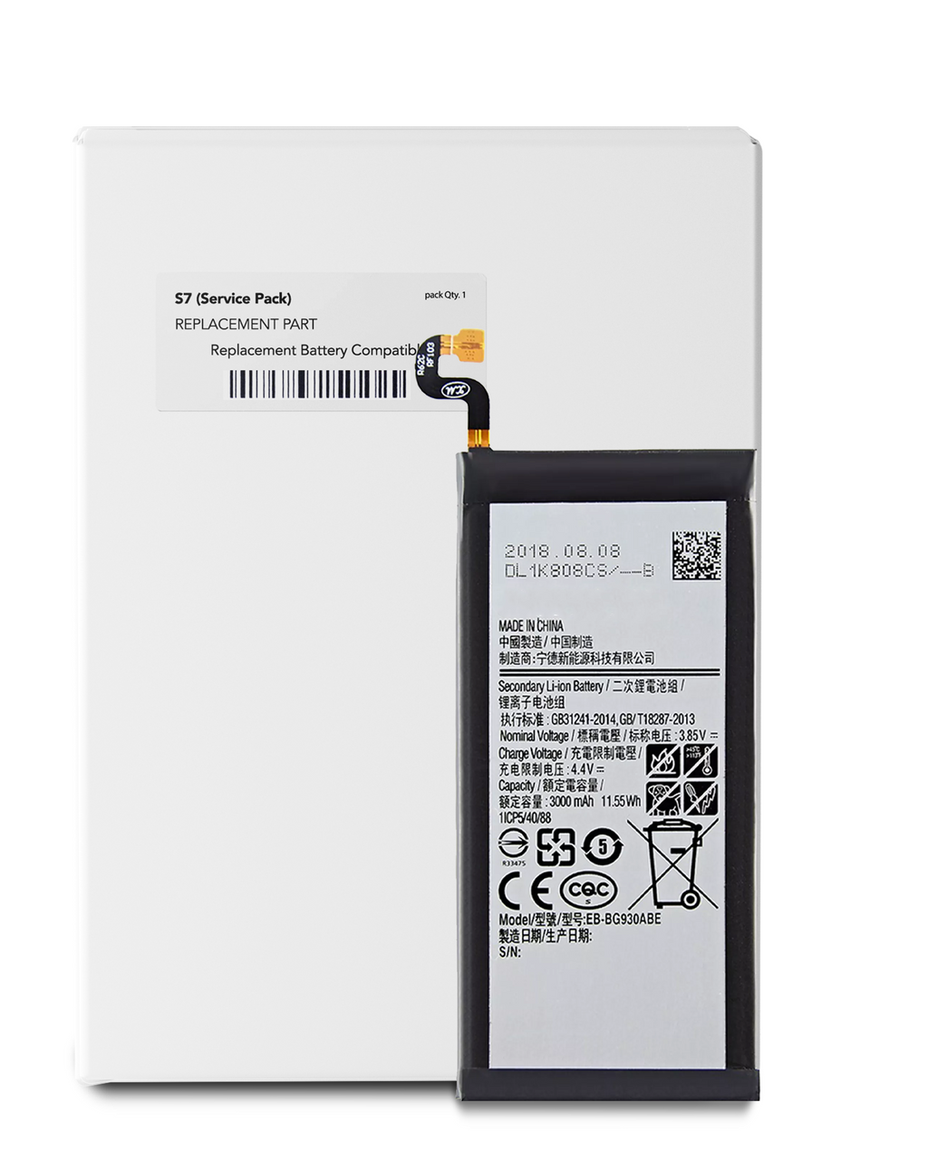 Ersatzakku für Samsung Galaxy S7 (EB-BG930ABE) (Service Pack)