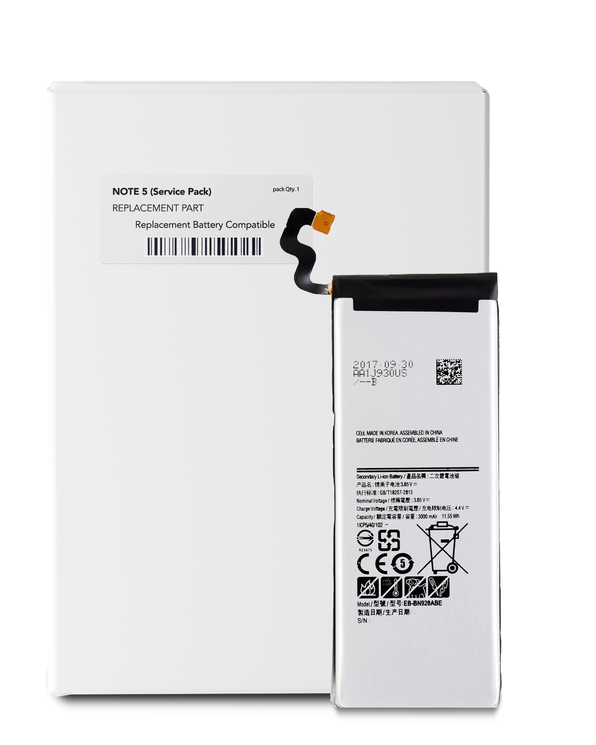 Ersatzakku für Samsung Galaxy Note 5 (Service Pack)