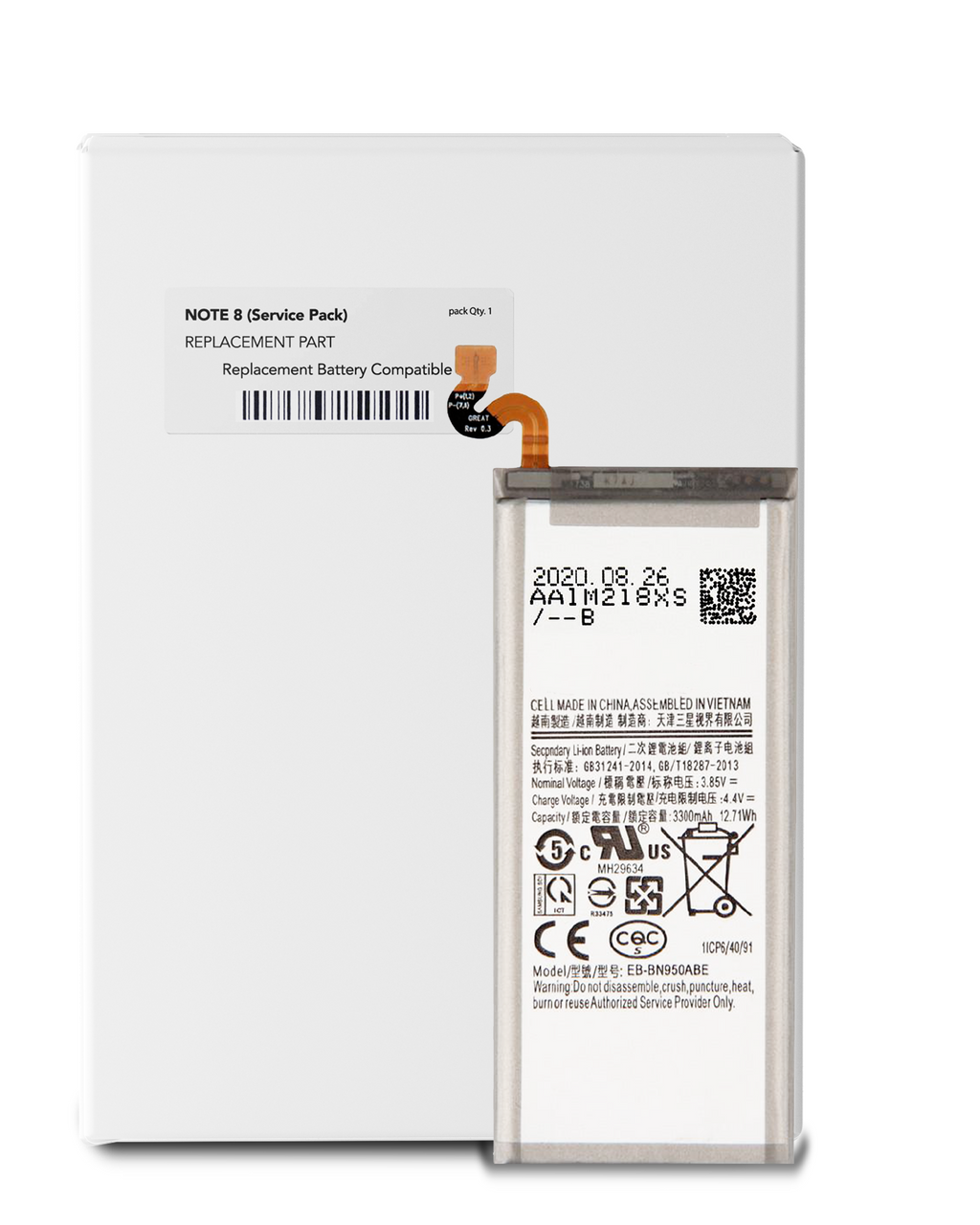 Replacement Battery for Samsung Galaxy Note 8 (EB-BN950ABE) (Service Pack)