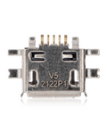 Ladebuchse 5-Pin Micro B, 6 Befestigungspunkte, Lötarbeiten erf.