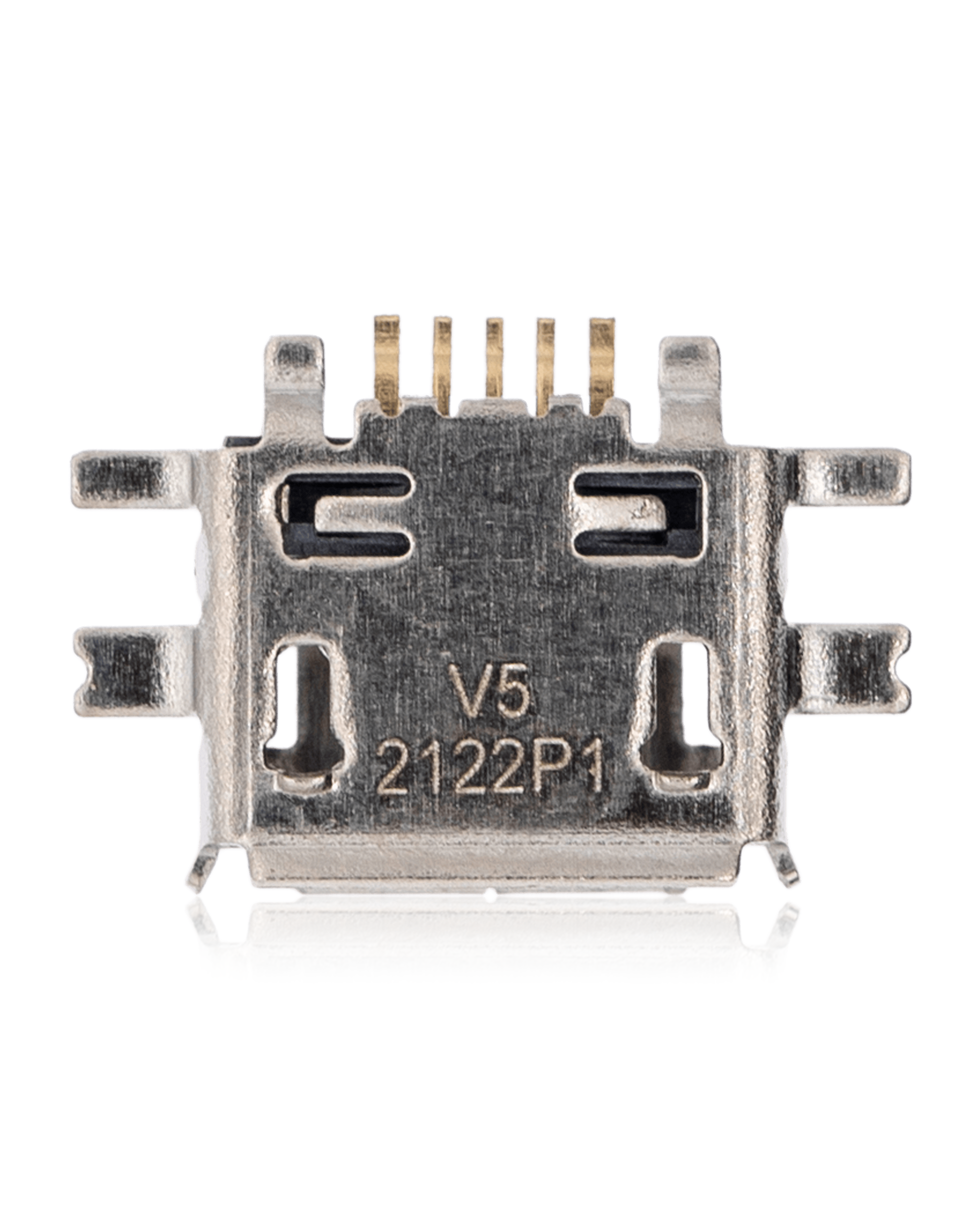 Ladebuchse 5-Pin Micro B, 6 Befestigungspunkte, Lötarbeiten erf.