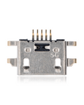 Micro B charging socket, 5-pin, 4 anchor points, soldering required (C099)