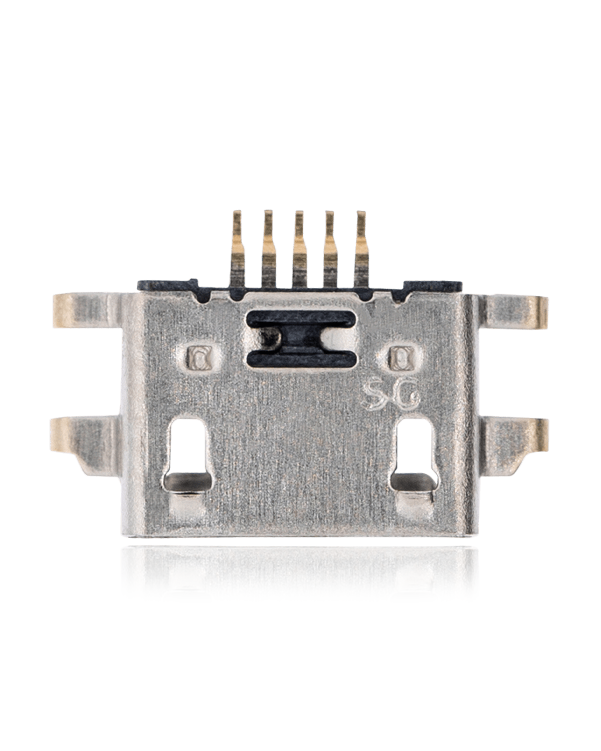Micro B charging socket, 5-pin, 4 anchor points, soldering required (C099)
