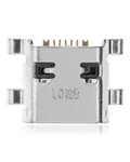 Charging port with soldering required - 07 Pin - Micro B - 4 mounting tabs (C221)