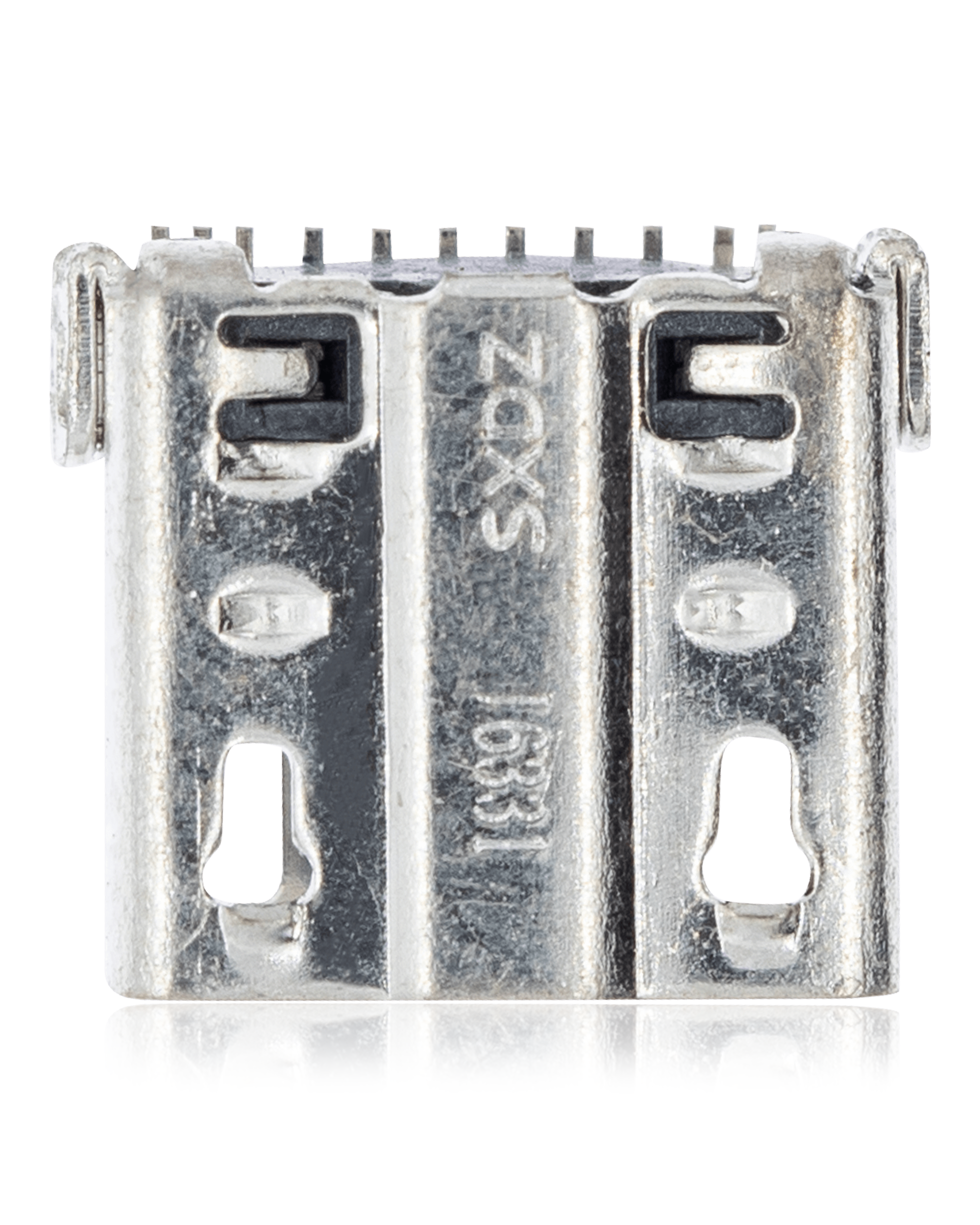 Solderable charging socket – 11 pin Micro B – 4 mounting points (C227)
