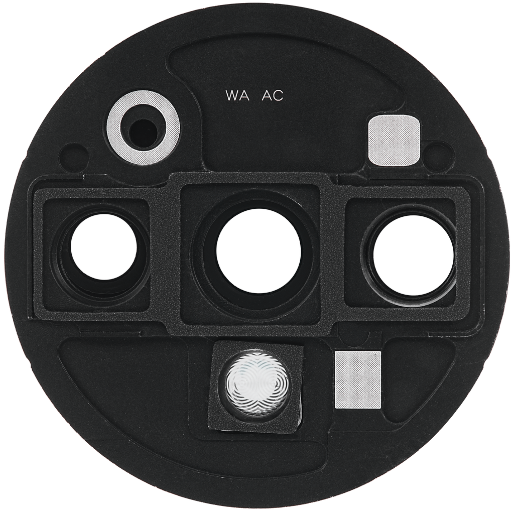 Rear camera lens with holder for OnePlus 7T (Frosted Silver)