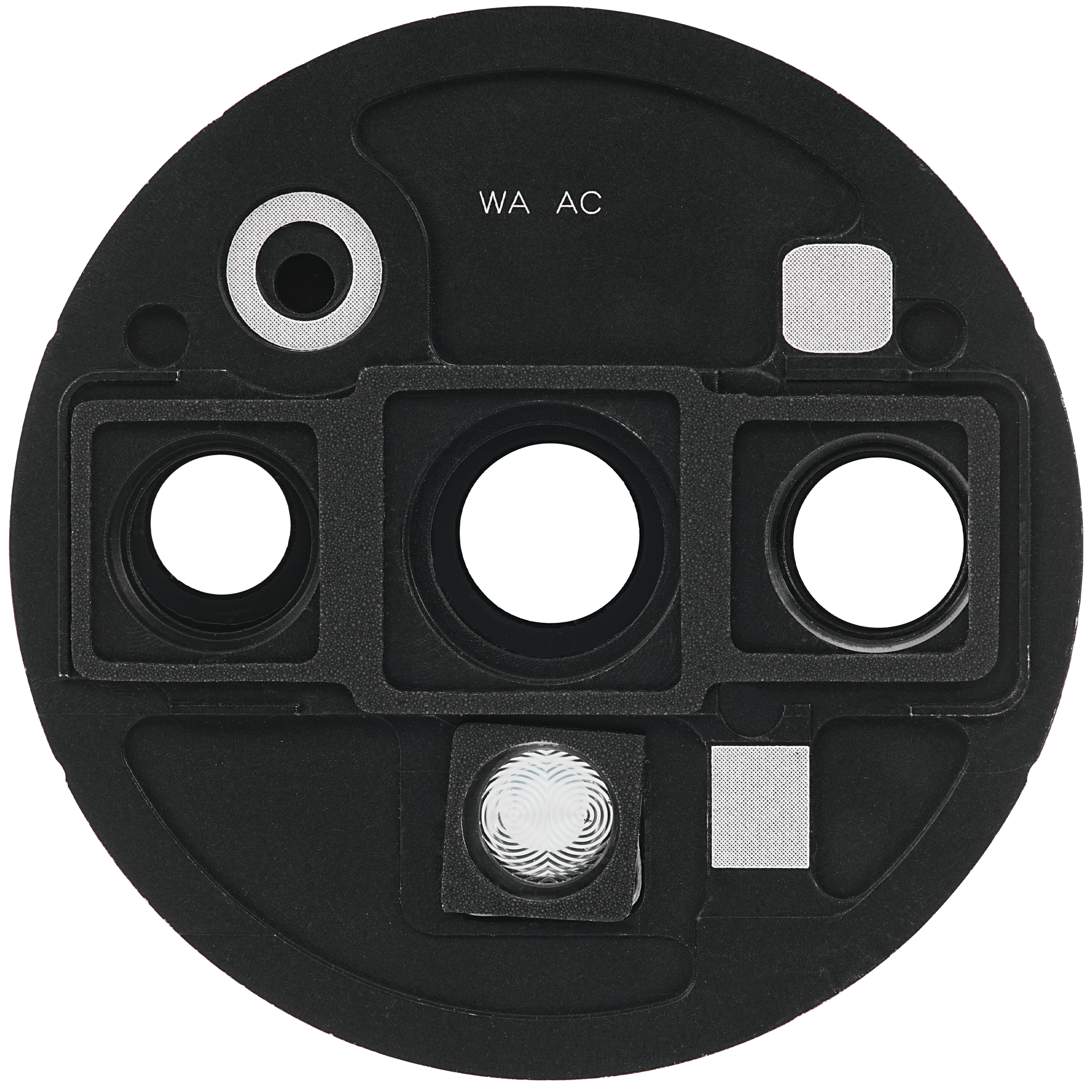 Rear camera lens with holder for OnePlus 7T (Frosted Silver)