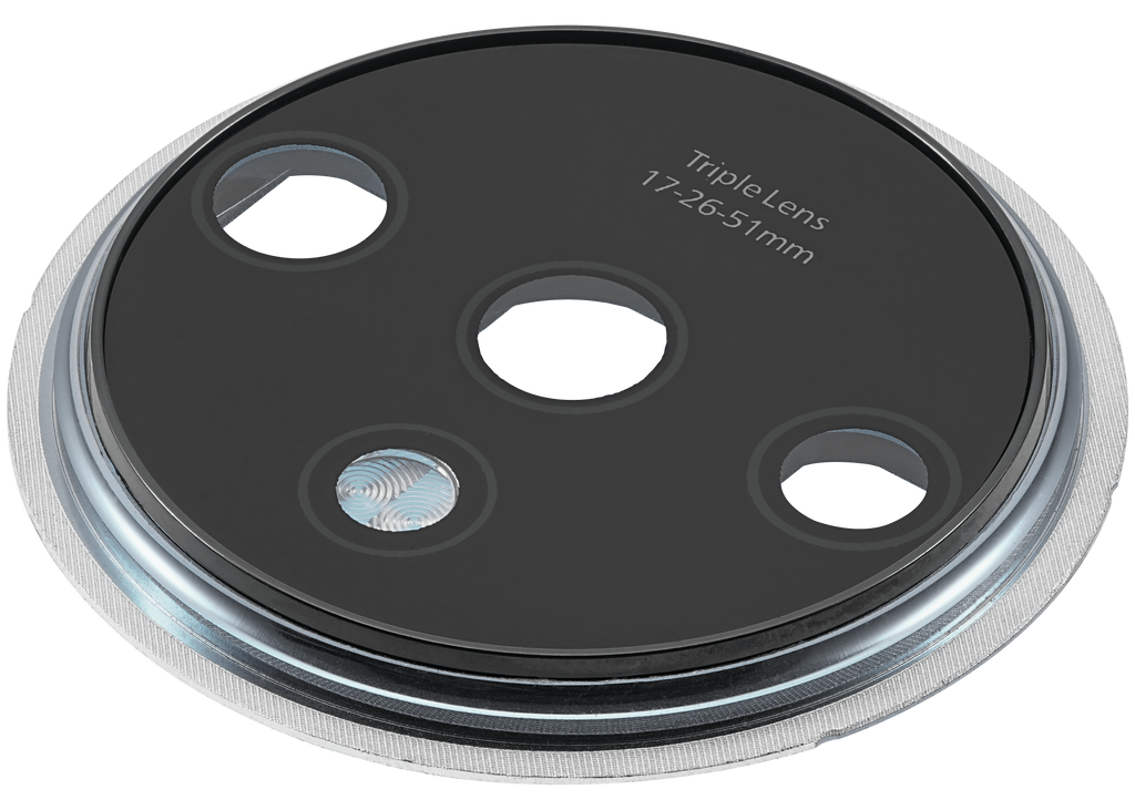 Rear camera lens with holder for OnePlus 7T (Frosted Silver)