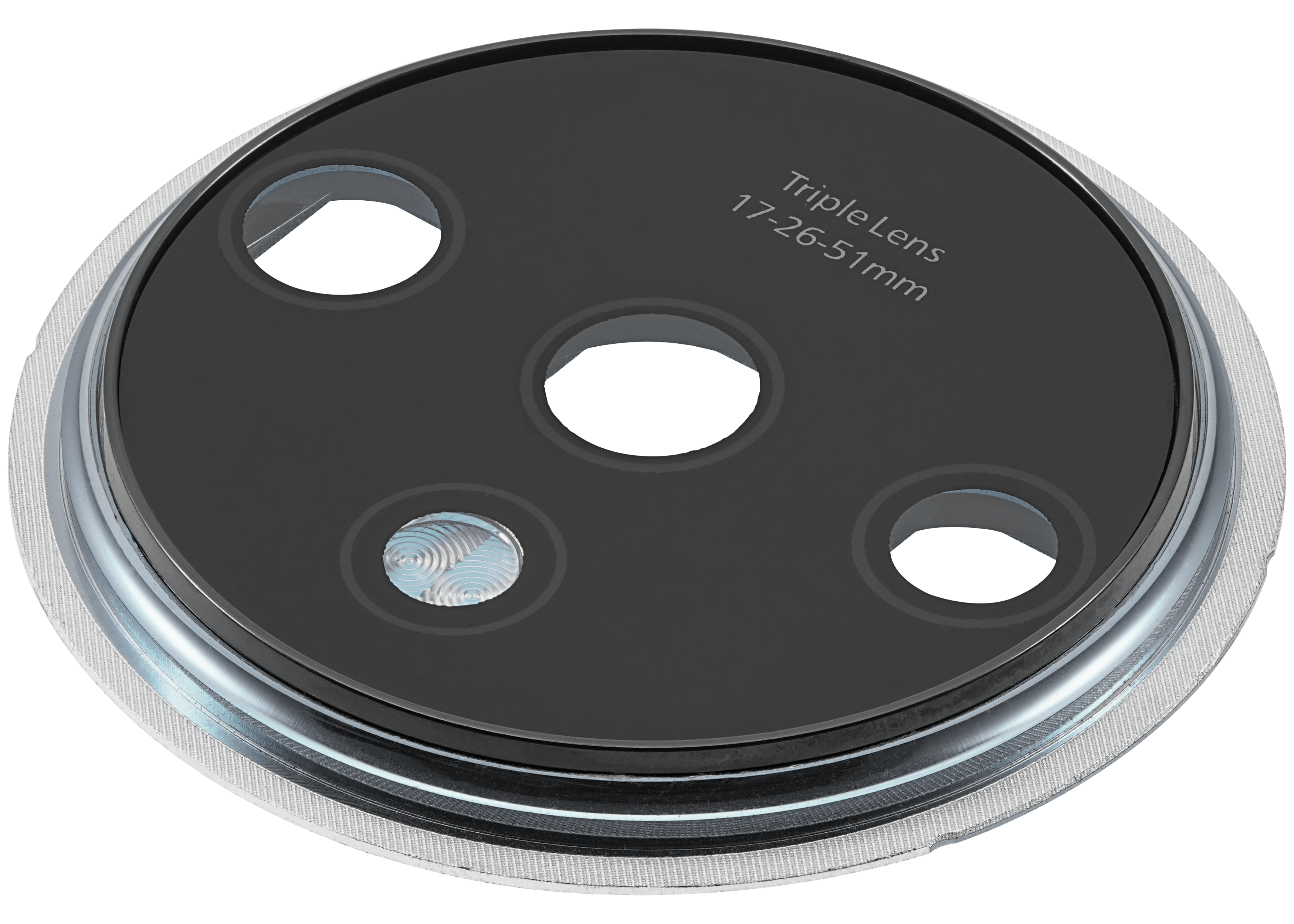 Rear camera lens with holder for OnePlus 7T (Frosted Silver)