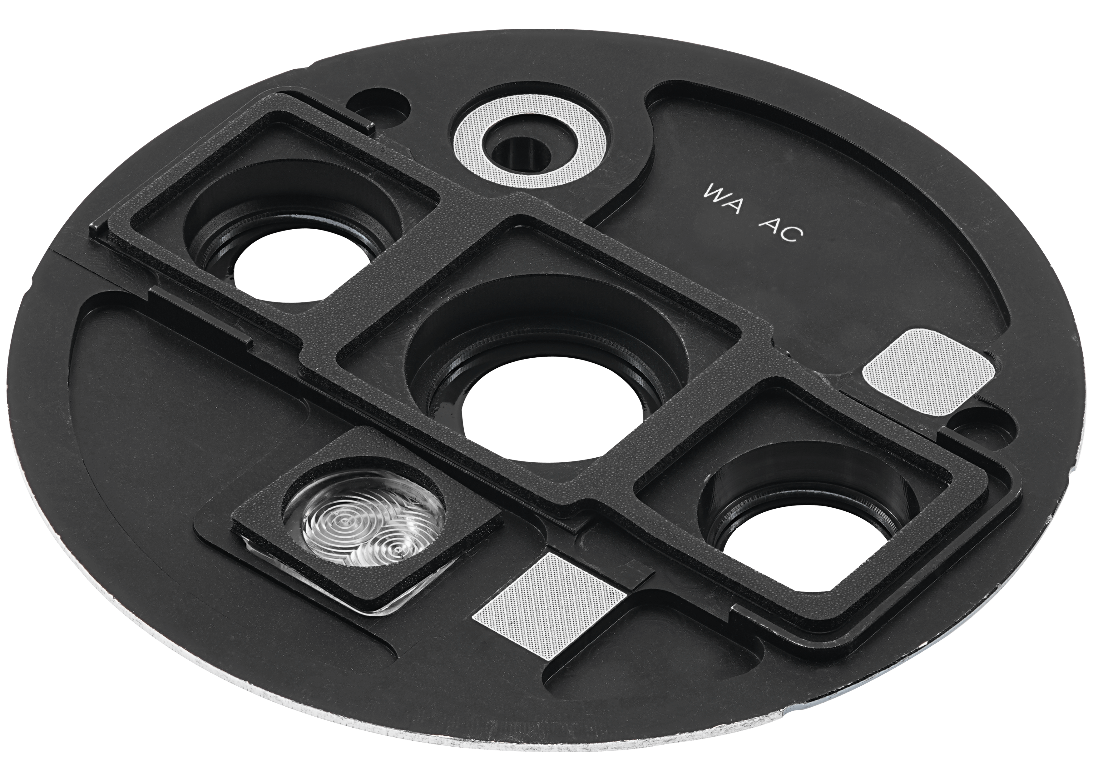 Rear camera lens with holder for OnePlus 7T (Frosted Silver)