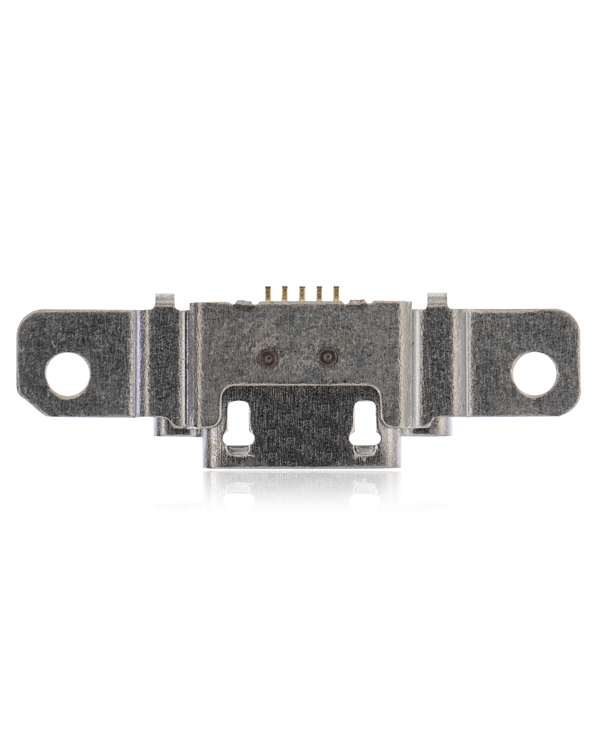 Charging socket, soldering required - 05 Pin - Micro B - 6 mounting points (C264)