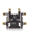 Charging Port, Soldering Required - 05 Pin - Micro B - 6 Anchors (C288)