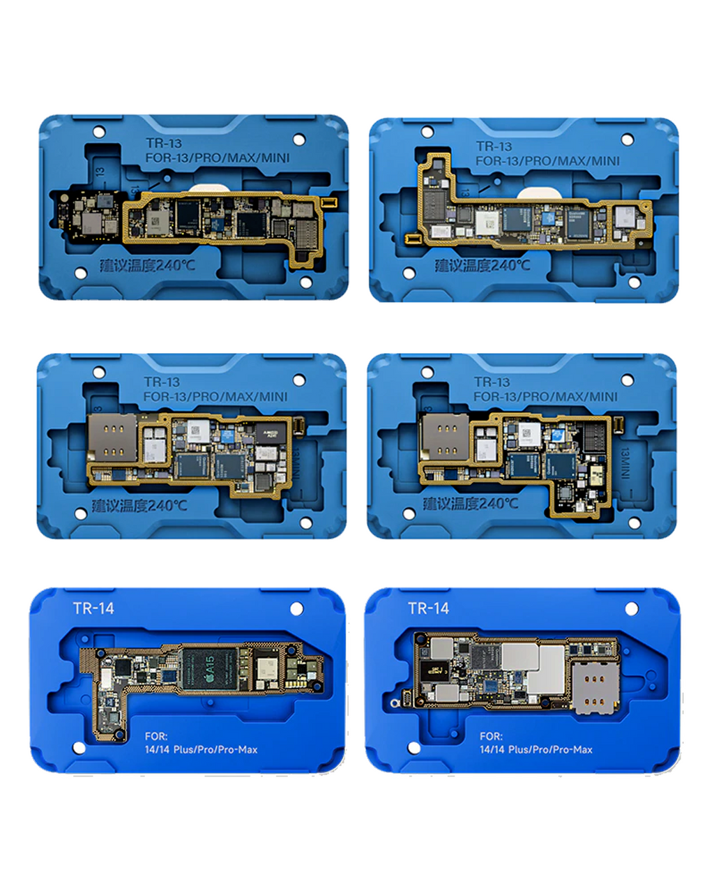 XinZhiZao Mittelschicht-Rahmen Reballing-Plattform iPhone X-14 Pro Max 18in1