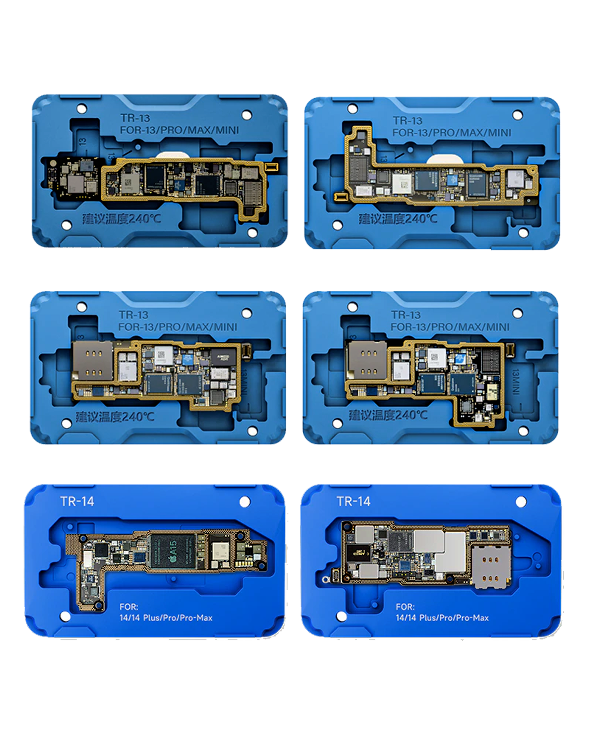 XinZhiZao Mittelschicht-Rahmen Reballing-Plattform iPhone X-14 Pro Max 18in1