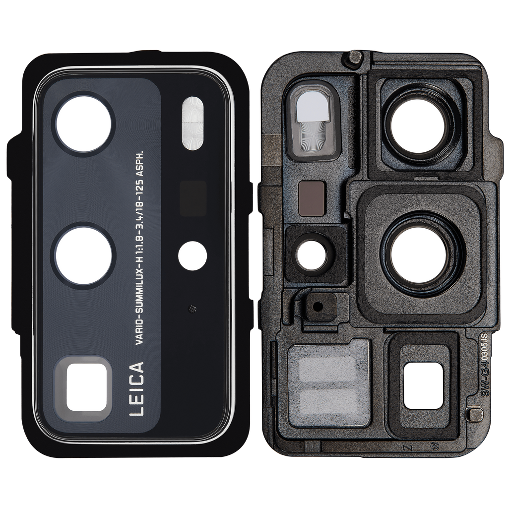 Rear camera lens with holder for Huawei P40 Pro (Ice White)