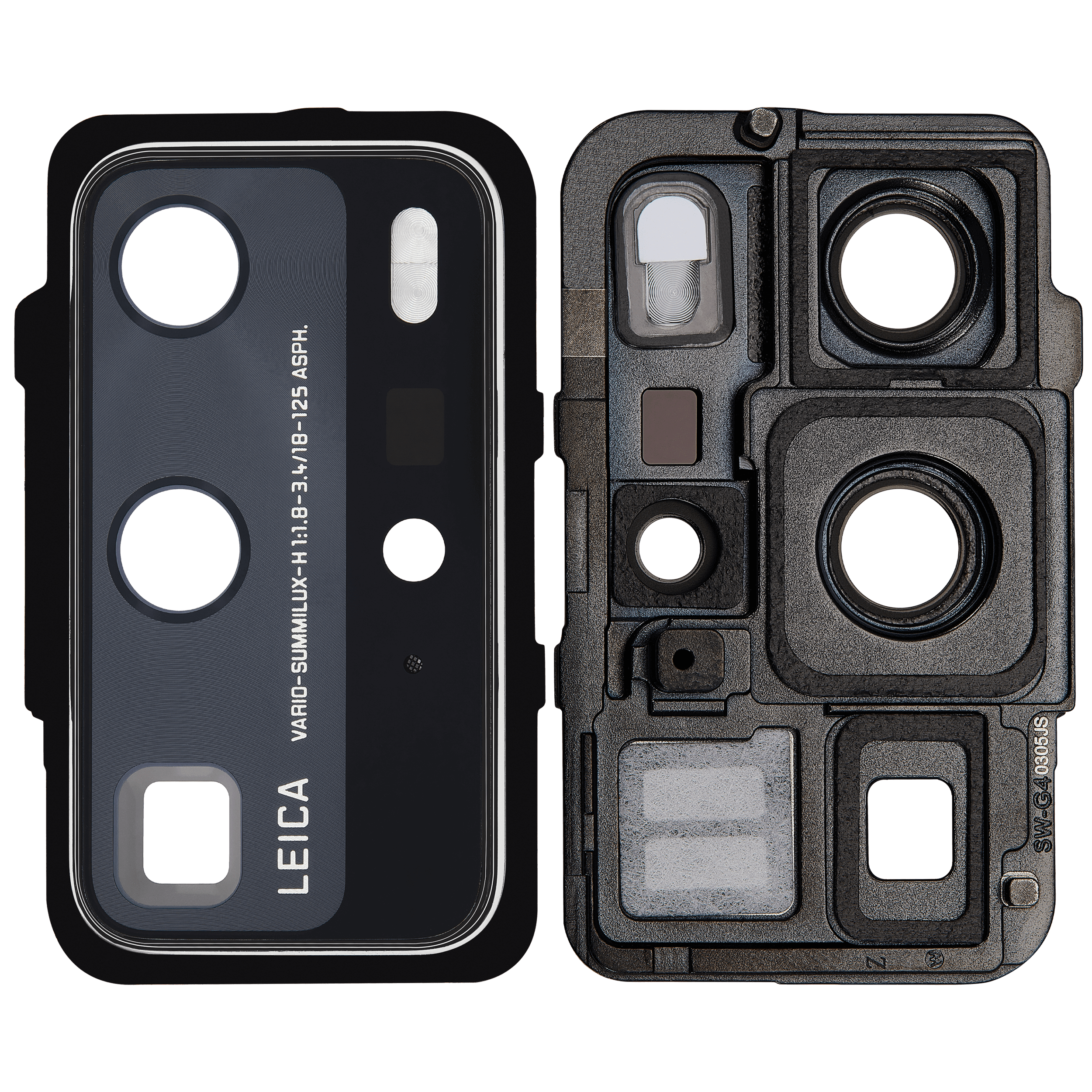 Rear camera lens with holder for Huawei P40 Pro (Ice White)