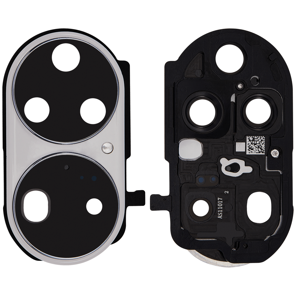 Camera Lens with Holder for Huawei P50 Pro (Pearl White)