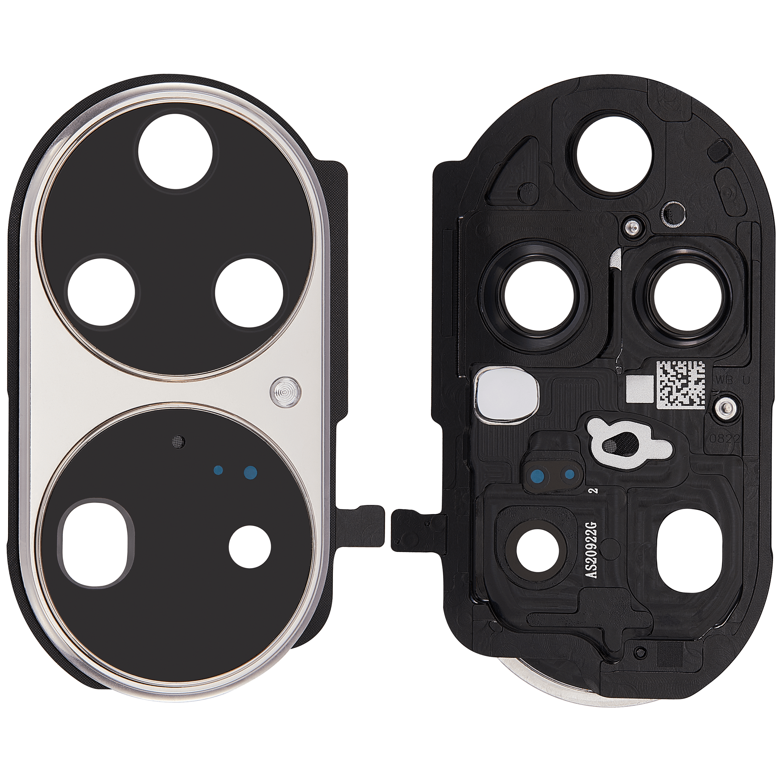 Rear camera lens with holder for Huawei P50 Pro (Cocoa Gold)