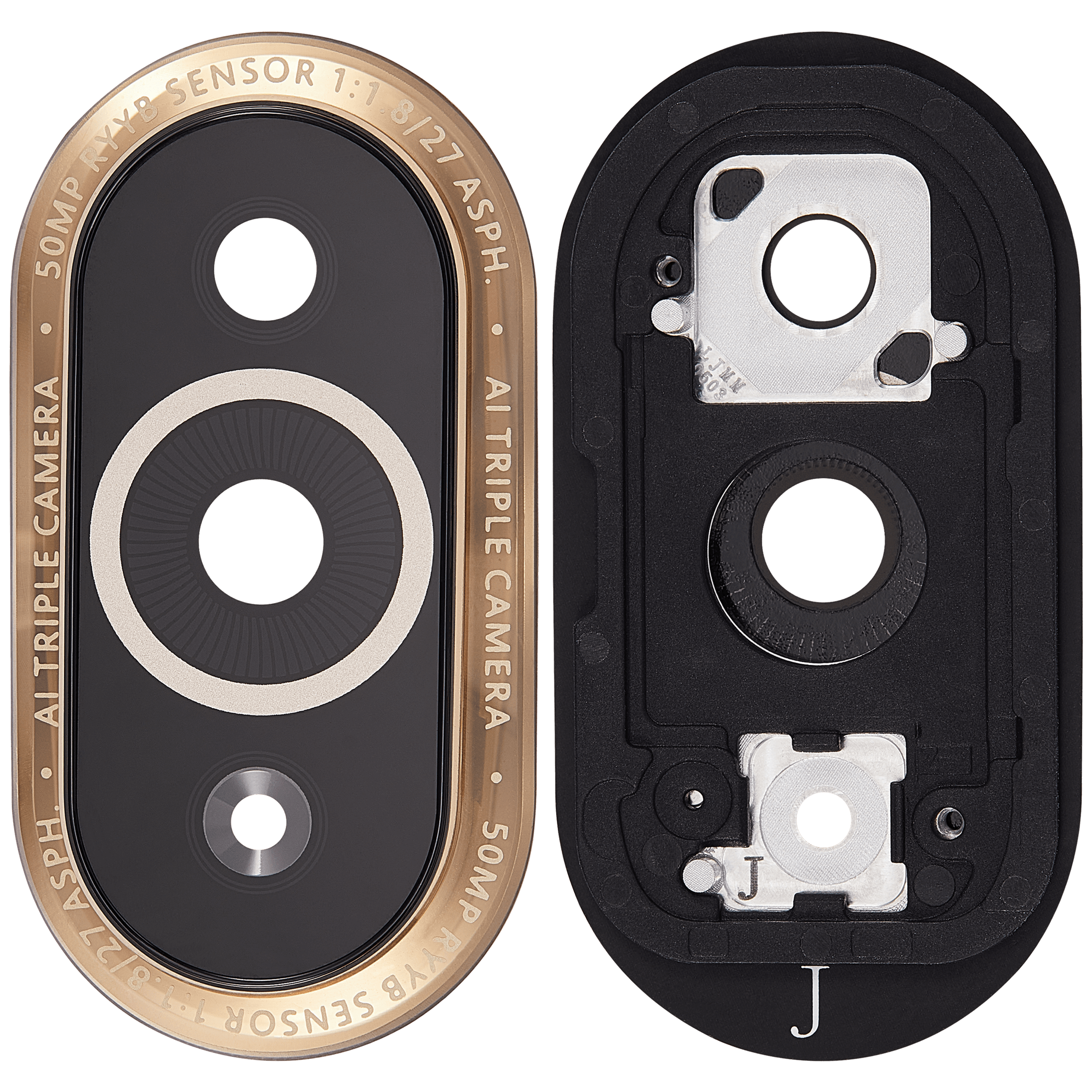 Kameralinse hinten mit Halterung für Huawei Nova 10 Pro (Gold)