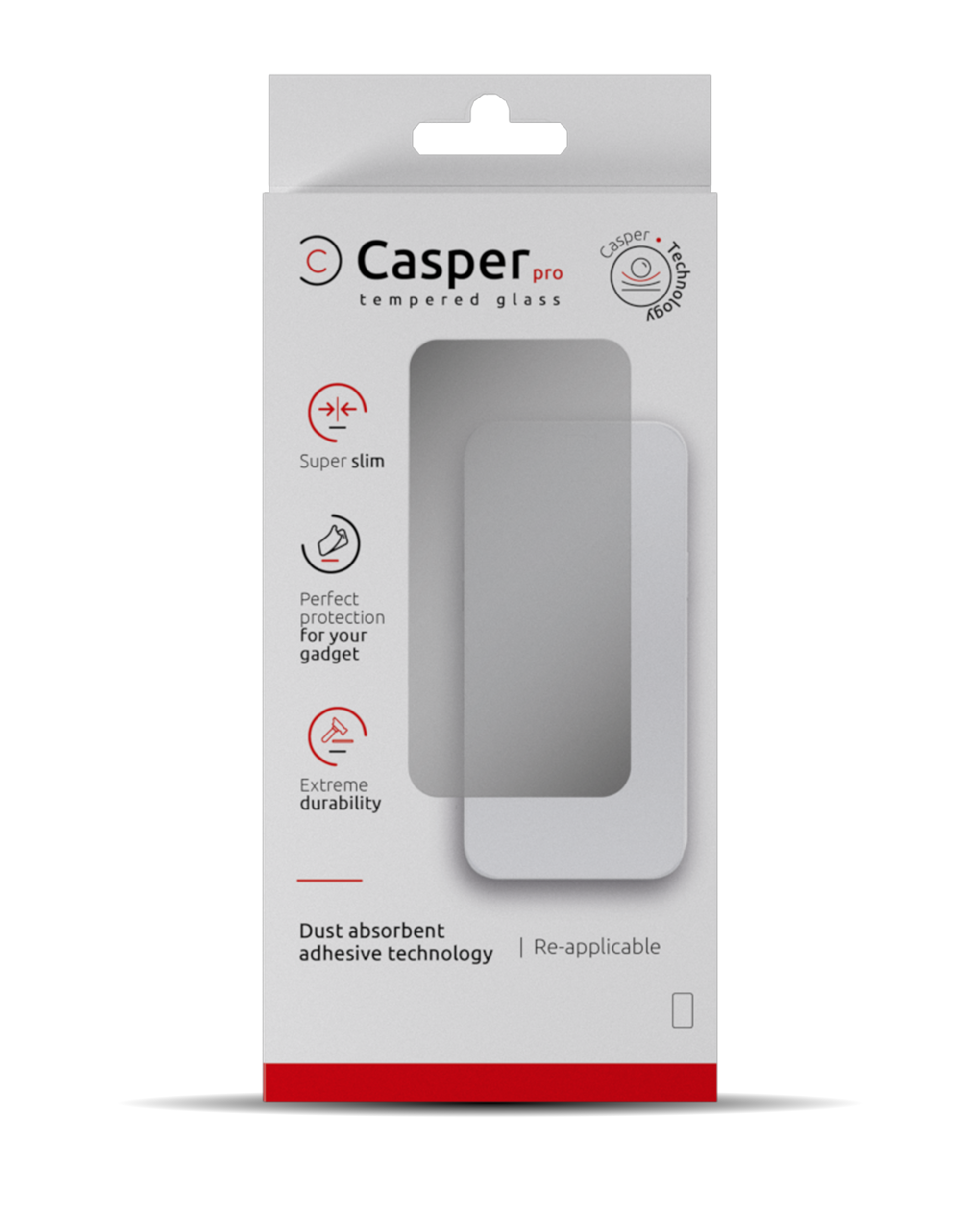 Casper Pro Tempered Glass for iPhone 15 Pro Max (Retail Pack) (Privacy)