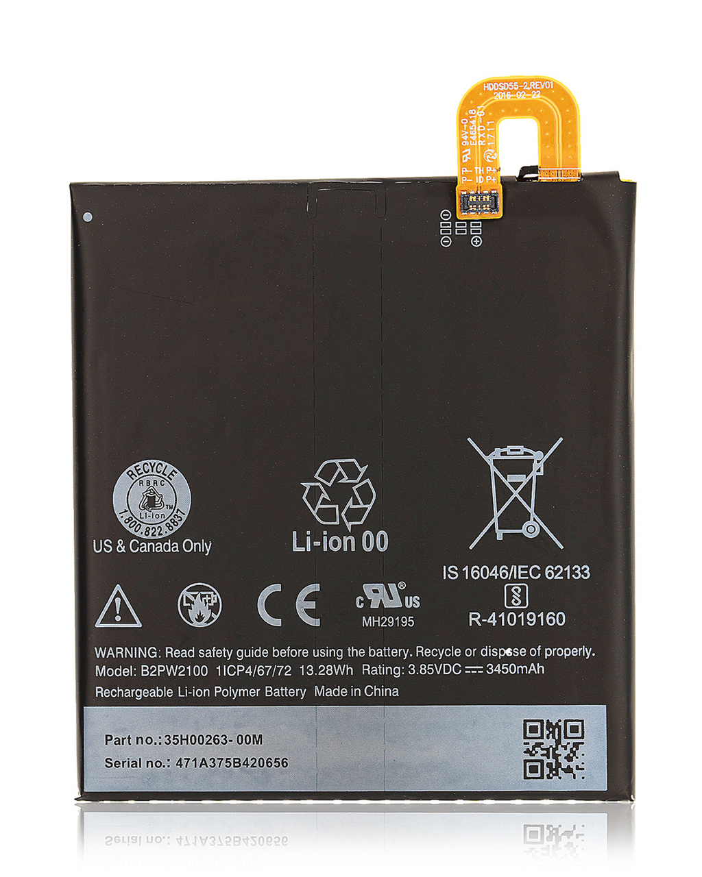 Replacement battery for Google Pixel XL (B2PW2100)