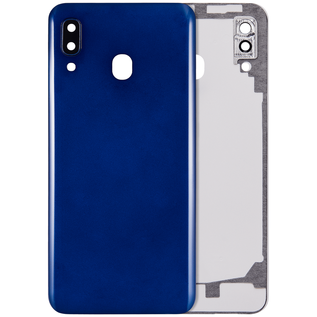 Back cover with camera lens for Samsung Galaxy A20 (A205 / 2019) (Aftermarket Plus) (Blue)