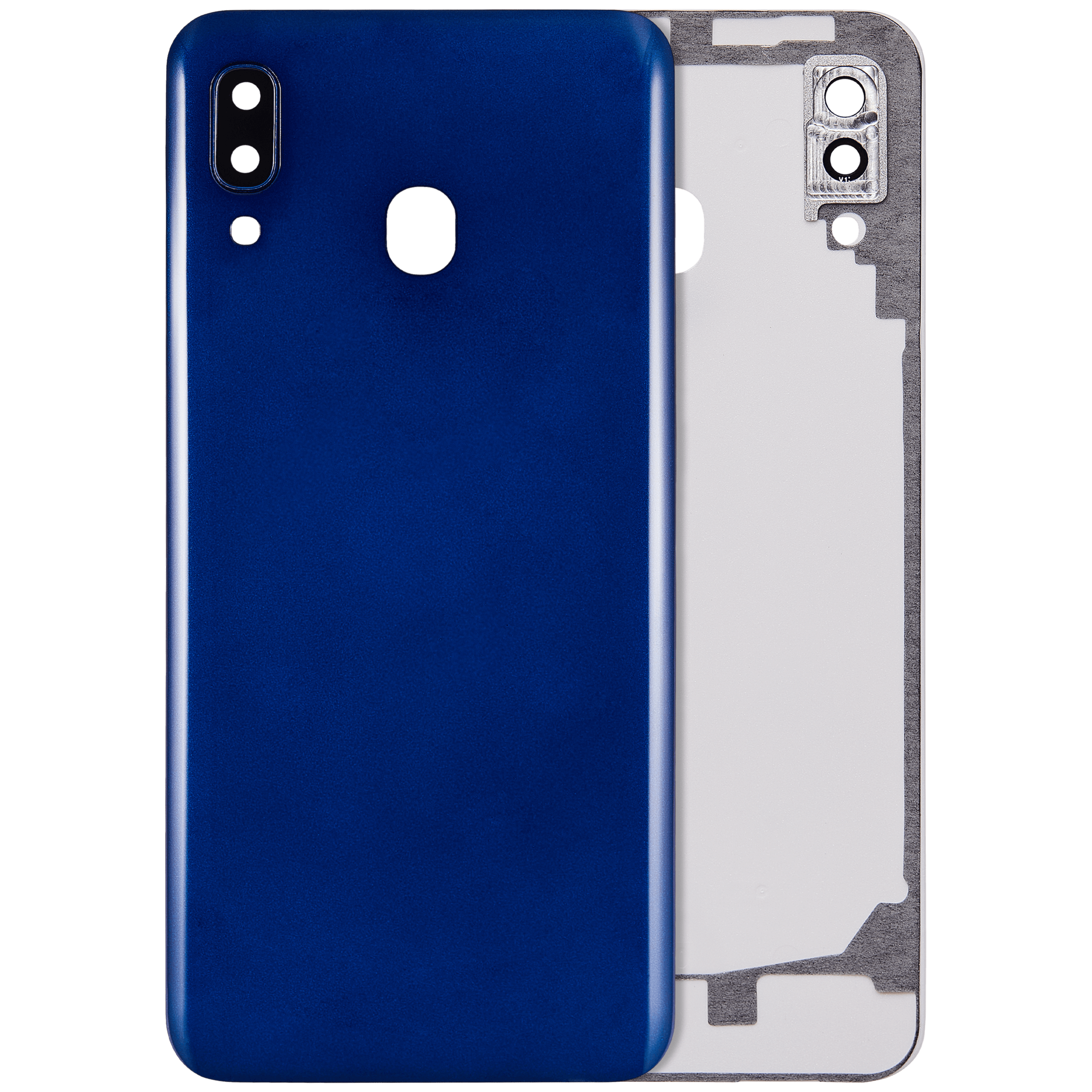 Backcover mit Kameralinse für Samsung Galaxy A20 Blau (Aftermarket Plus)