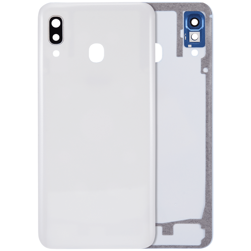 Glass Back Cover with Camera Lens for Samsung Galaxy A30 (A305 / 2019) (Aftermarket Plus) (White)