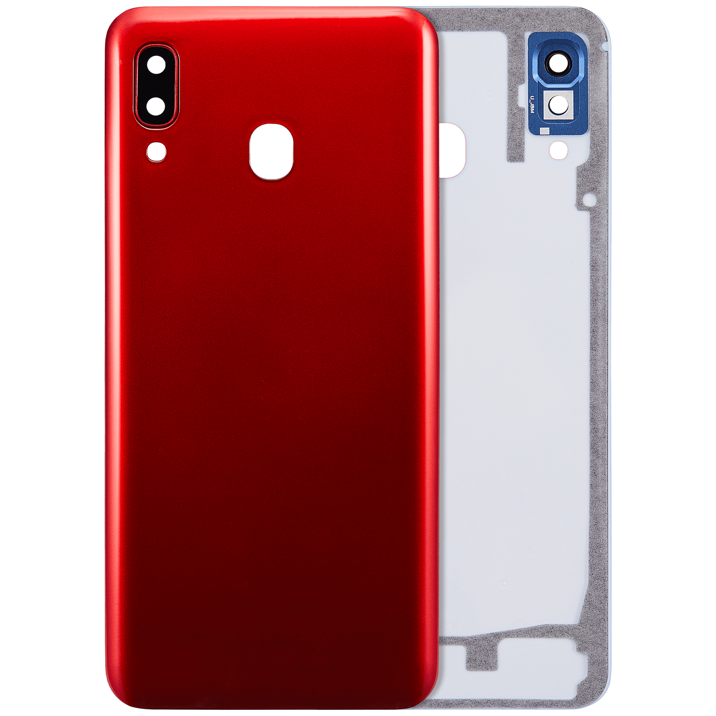 Glass back cover with camera lens for Samsung Galaxy A30 (A305 / 2019) (Aftermarket Plus) (Red)