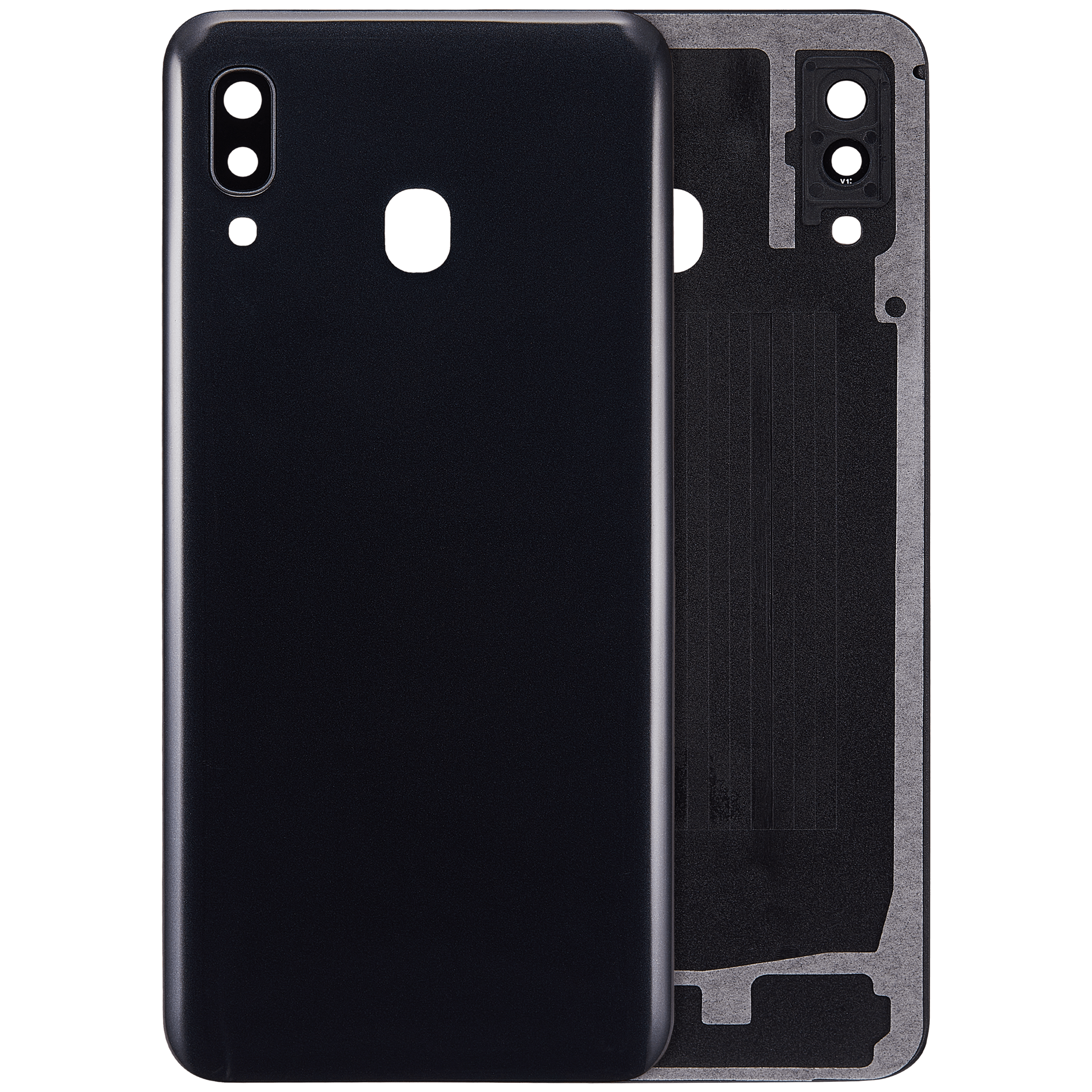 Glass Rear Cover with Camera Lens for Samsung Galaxy A30 (A305 / 2019) (Aftermarket Plus) (Black)