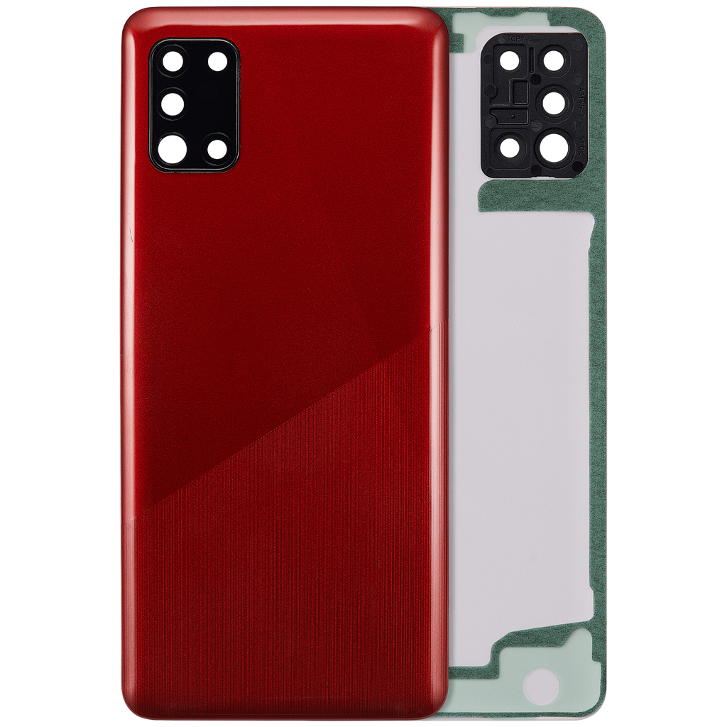 Backcover mit Kamera für Samsung Galaxy A31 (Aftermarket Plus) (Prism Crush Red)