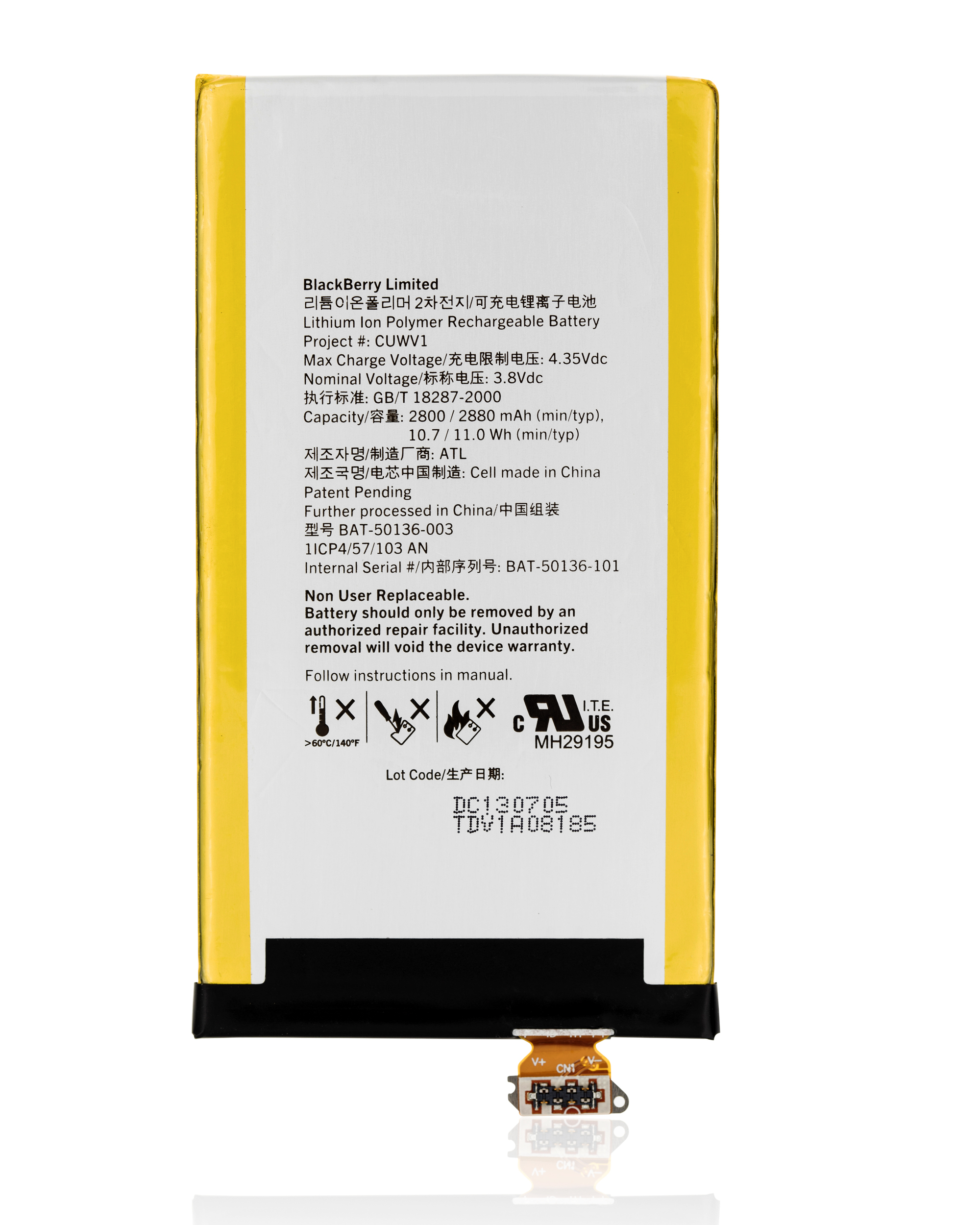 Ersatzakku für BlackBerry Leap Z20 (BAT-50136-003)