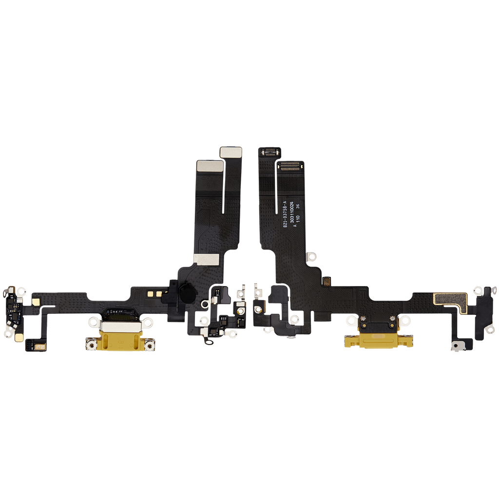 Charging Port Flex Cable for iPhone 14 (Premium) (Yellow)