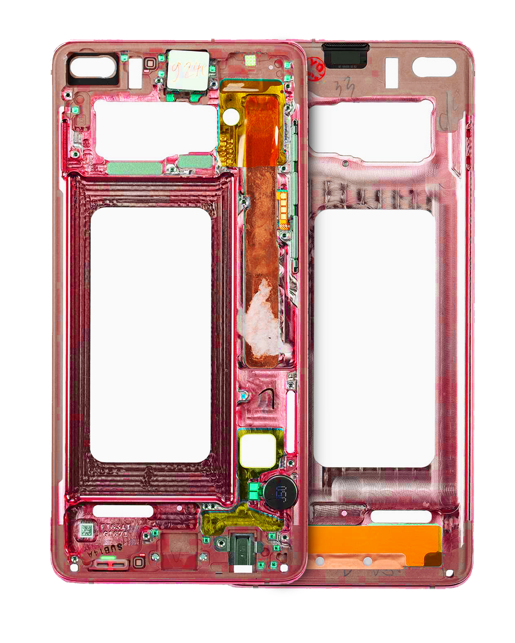 Midframe/Frame for Samsung Galaxy S10 with Small Parts (Cardinal Red)
