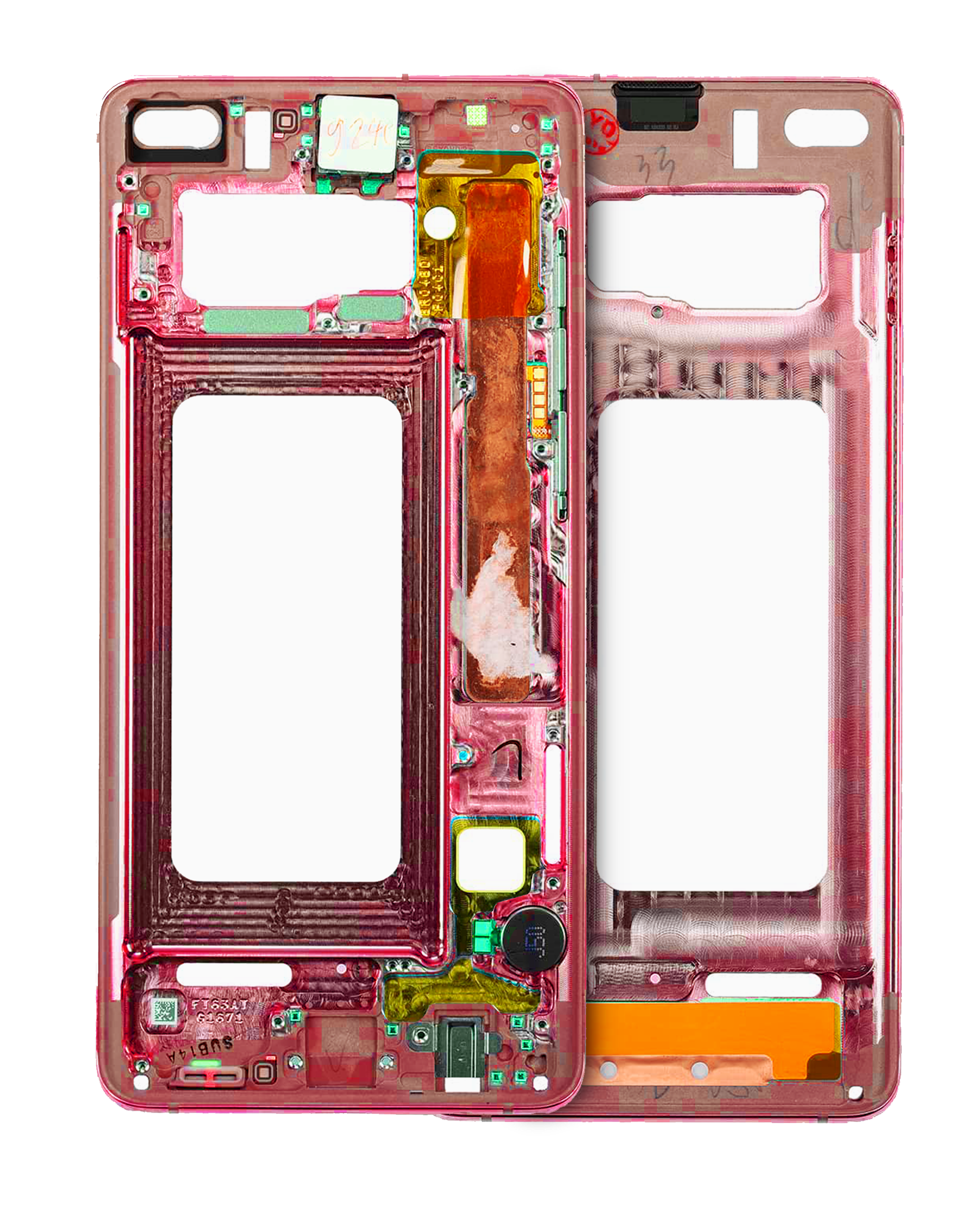 Midframe/Frame for Samsung Galaxy S10 with Small Parts (Cardinal Red)