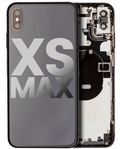 Backcover mit Rahmen u. Kleinteilen f. iPhone XS Max - Space Grau (OEM Pull C)