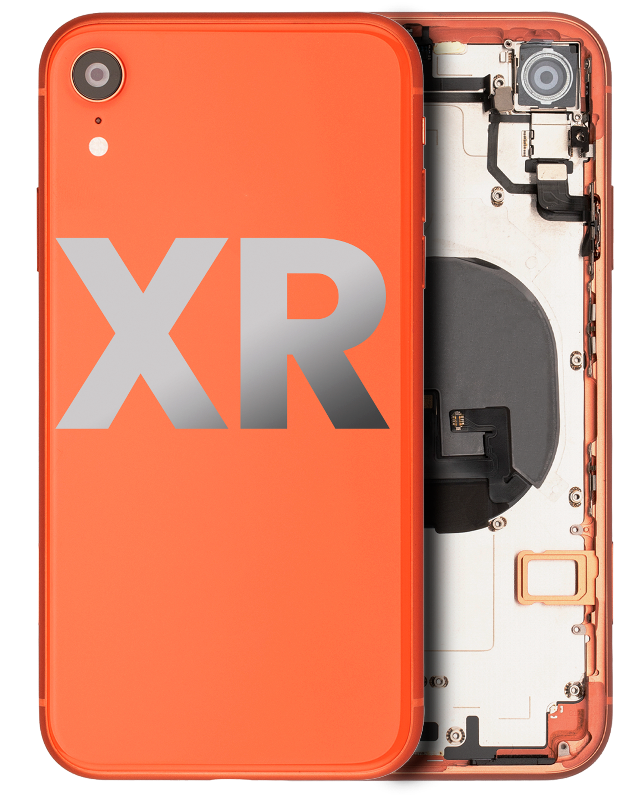 Original Apple-Ausbau B gebraucht – iPhone XR Backcover/Rahmen Coral