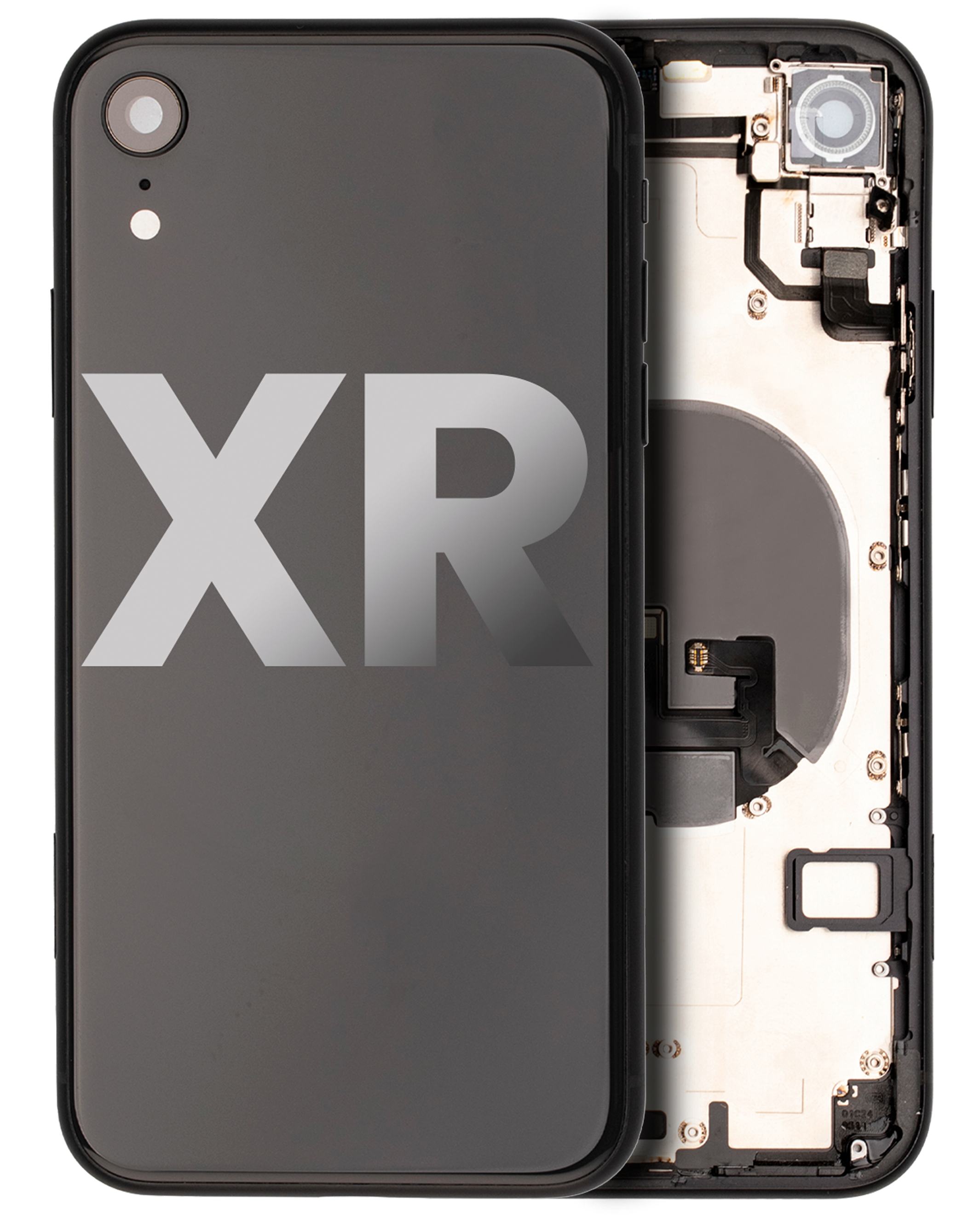 Backcover/Rahmen mit Kleinteilen iPhone XR OEM Qualität C Schwarz